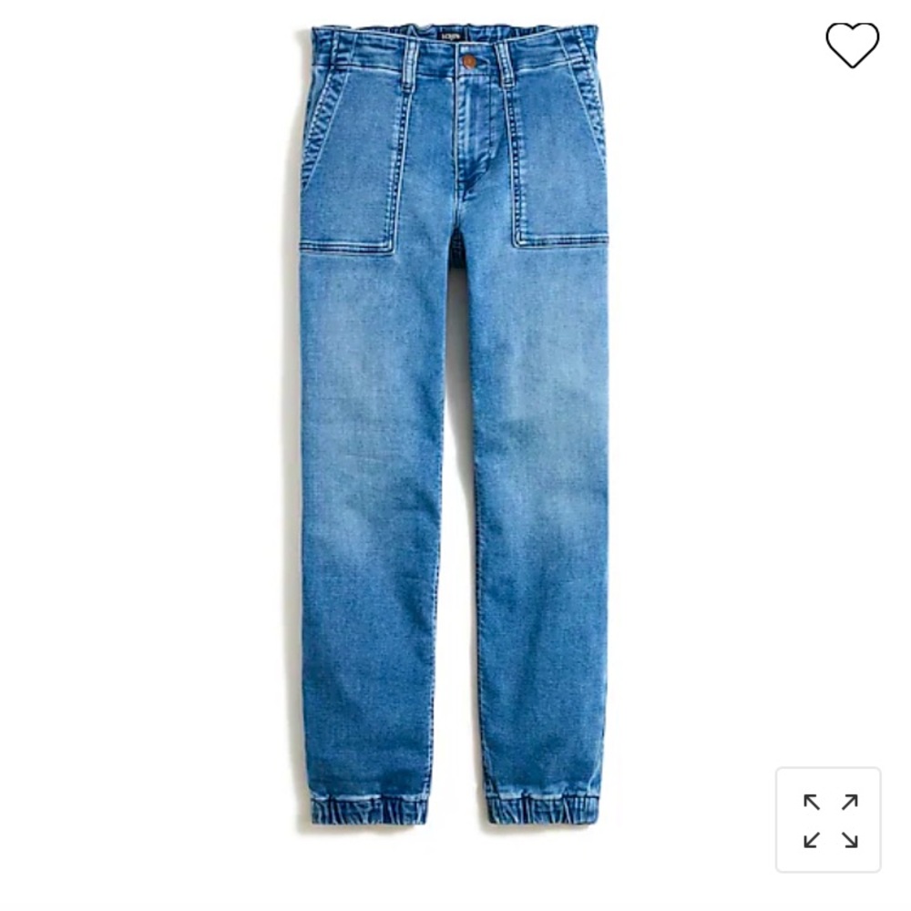 I Crew Factory denim Joggers. Size 26.